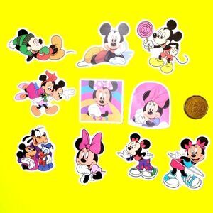 3/$20 Brand New 10x Disney Mickey Mouse Waterproof Stickers #4